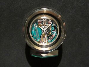 Bulova Accutron 214 Spaceview Brass Desk Mantel Clock Restored RARE & STUNNING!