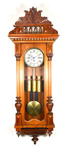 50" Antique 1890 German Gustav Becker Grand Sonnerie Vienna Regulator Wall Clock