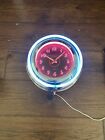 Vintage Lumichron 12D Neon Wall Clock. 1993