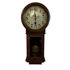Antique New Haven “Saturn” Time Only Regulator Wall Clock  Works perfect!