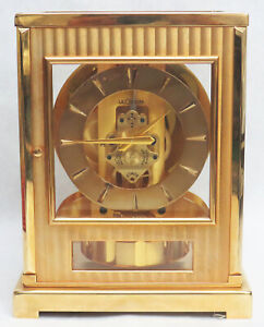1951 JAEGER-LE COULTRE ATMOS TUXEDO GOLDEN DAIL 15J DESK CLOCK 522 S/N 61870