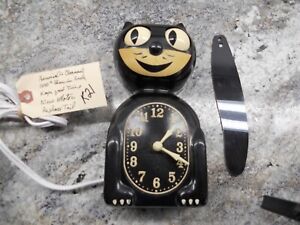 Kit-Cat Klock Full-Size 1940s black  c2    k21