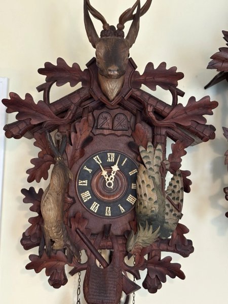 New ListingAntique Cuckoo Quail Clock, American Cuckoo Clock Co Excellent Running Condition