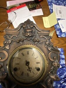 Bronze Cast iron Clock Nickolas Muller