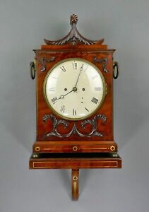 Fine Antique 19th Century John Wickes London Mahogany Double Fusee Bracket Clock