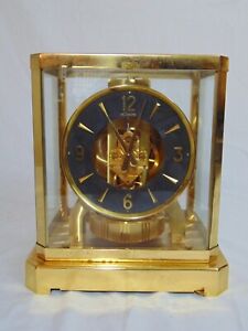 Jaeger LeCoultre Atmos Perpetual Motion Clock 528-8 Rare Black Dial