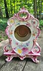 19th C Royal Bonn Porcelain Mantel Clock Case Hand Painted