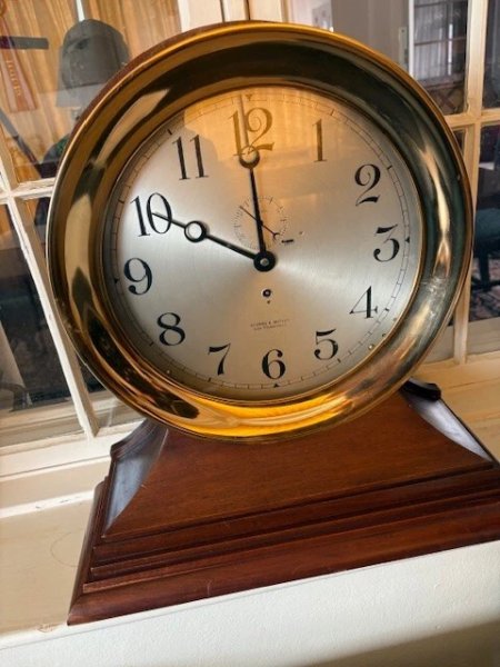 12" Chelsea Antique Deck Clock