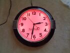 1930’s Postal Telegraph  Electric Clock Lighted with  Chrome Art Deco details