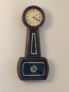 Howard & Davis Banjo Clock #4. c. 1850’s. 32”H X 13 1/2”W X 4 1/4”D. Runs Great!