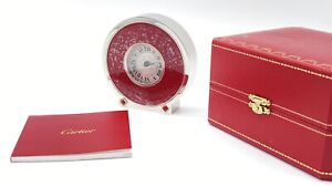 CARTIER RUSSIAN INFLUENCE PENDULETTE CIRCULAR DESK CLOCK NEW 100% AUTHENTIC RARE