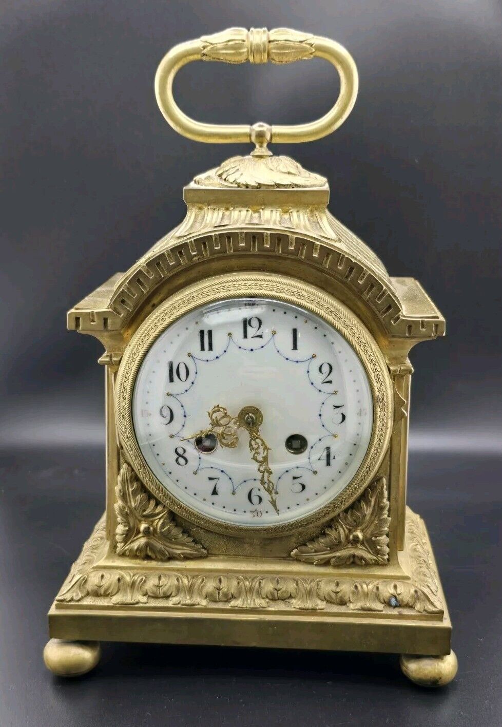 Officers Carriage Clock 1855 French Medaille D'argent Vincenti Cie Gilt Bronze