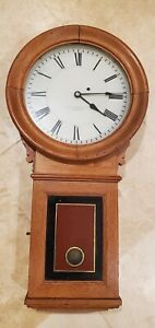 E Howard Wall Clock #94 In Oak
