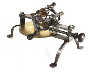 Antique French milling machine for cutting teeth of clock gears (Ca 1800)