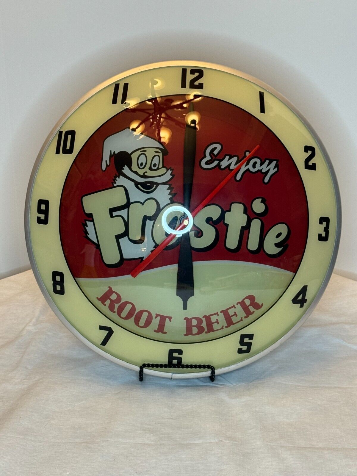 Vintage Style Frostie Rootbeer Double Bubble Clock - Limited to 425