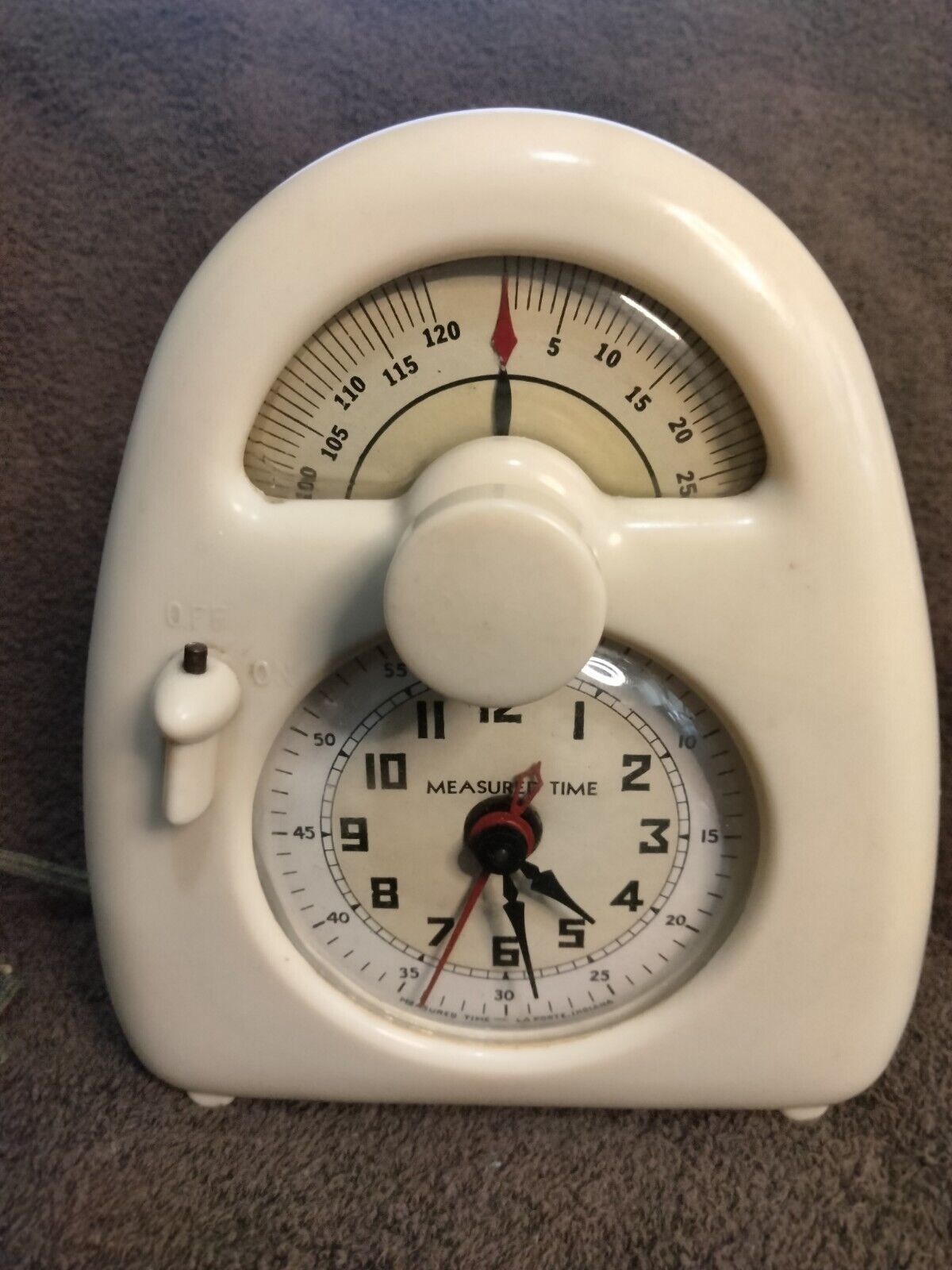 ISAMU NOGUCHI AKARI Measured Time Clock Kitchen Timer Art Deco Electric Rare