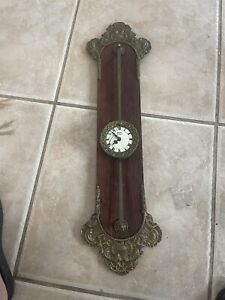 GRAVITY CLOCK OR SAW TOOTH WALL CLOCK ANNO 1750 Very Ornate!