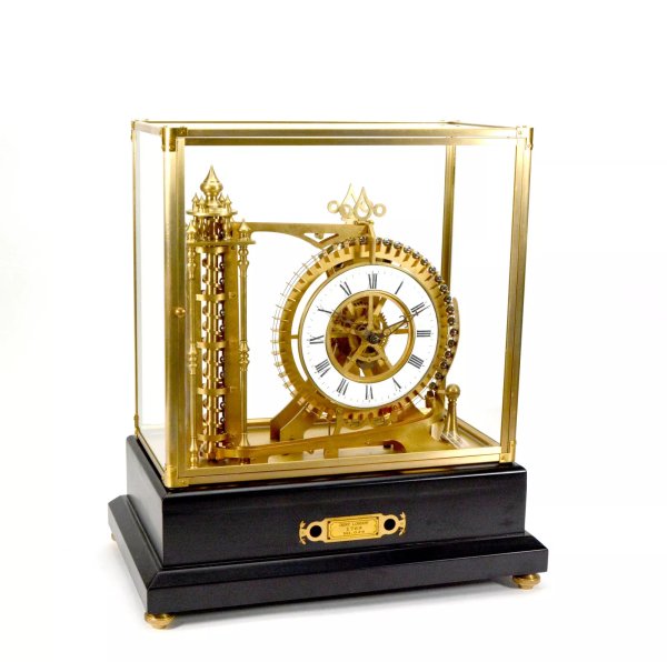 New ListingFrench Style Mystery Big wheel Water Tower Gravity Rolling Ball Industrial Clock
