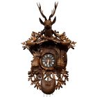 Large Vintage German Black Forest Swiss Movement Musical Cuckoo Wall Clock 42 in