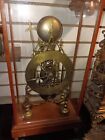 Early Bronze Skelton Clock In  Glass Case