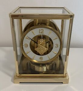 Beautiful! Serviced! 1960's Jaeger LeCoultre Atmos Baby 526-5 Clock- Working!