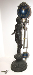 Antique/Vintage Mystery Swing Ball Clock  Large