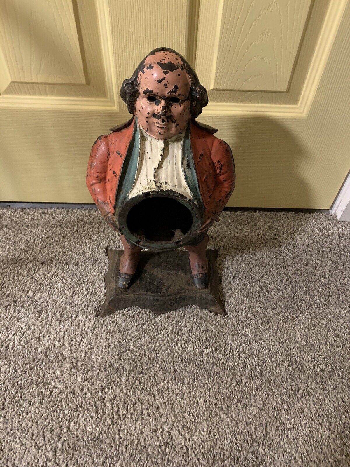 Antique Continental 'Blinking Eye' Soldier Clock case  By Bradley & Hubbard 1857
