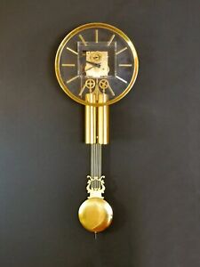 RARE Vintage George Nelson Howard Miller Lucite Wall Hanging Grandfather Clock