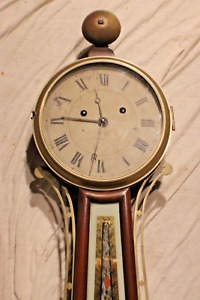 antique Alarm Banjo clock Joseph Dyar, Middlebury Vt. 1822