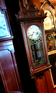 ANTIQUE WATERBURY VICTORIAN  RENAISSANCE 3O DAYS WALNUT WALL CLOCK