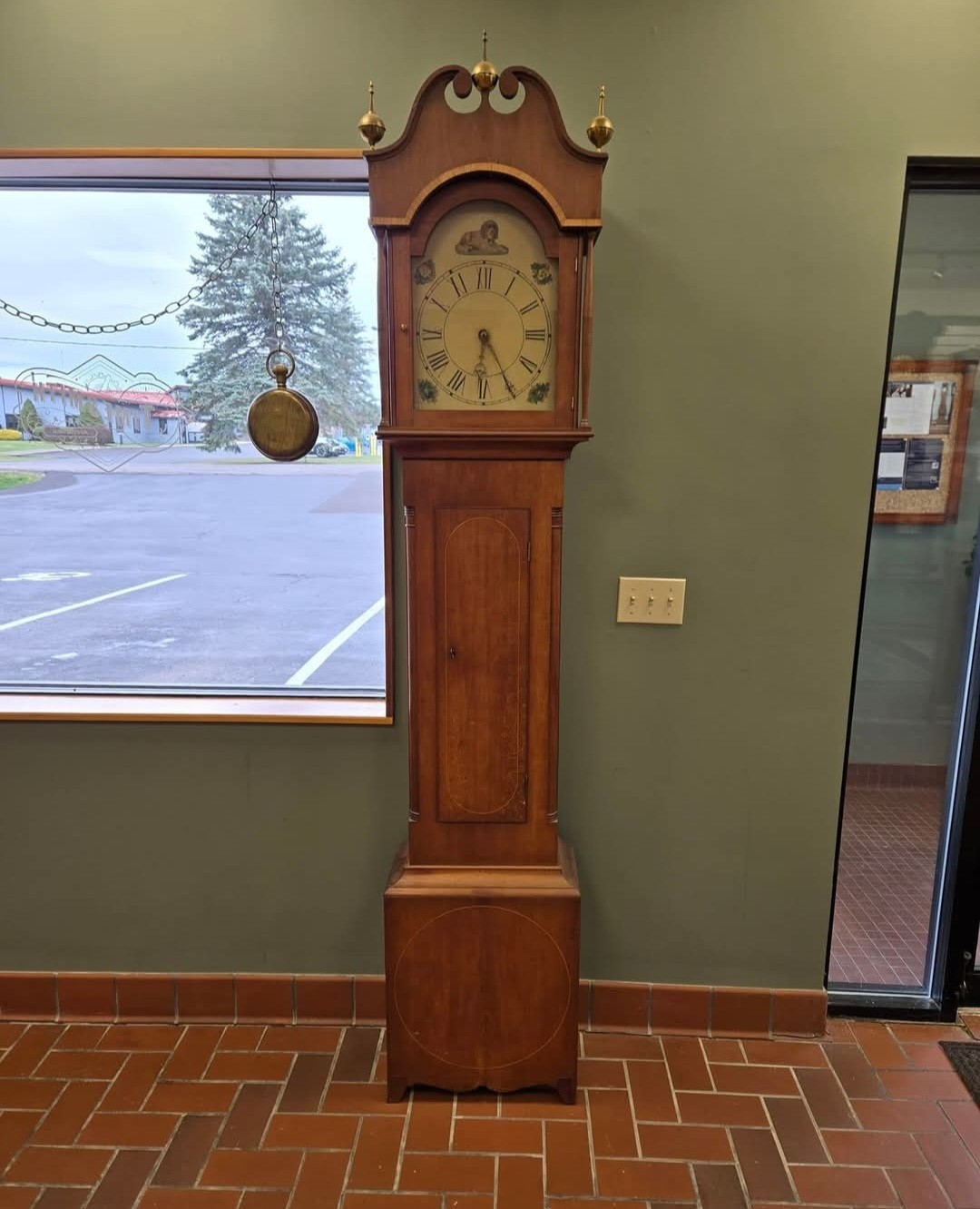 Mark Leavenworth 30 Hour Wooden Works  Tall Case Clock Time & Strike