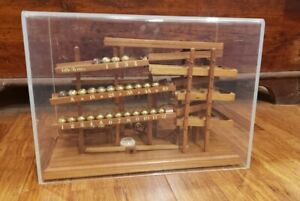 1979 IDLE TYME Duck Electric Black Walnut Rolling Ball Clock Body Pat. 4077198