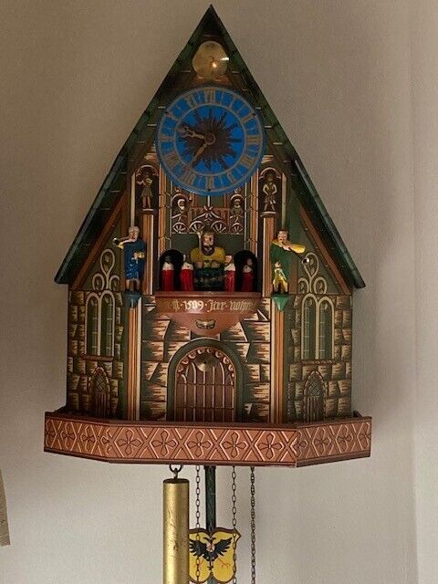 Nurmberg Church of Our Lady West German Musical Cuckoo Clock Schmeckenbecher