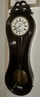 Rare Antique Miniature Balloon/Figure 8 Vienna Regulator Wall Clock
