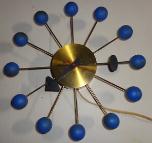 Original Rare Vintage 1950s George Nelson Howard Miller Ball Clock Electric MCM