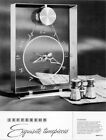 Jefferson Golden Suspense Glass Clock with Suspended Gold Hands