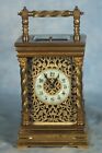 Antique French Large Very Ornate Repeater Carriage Clock