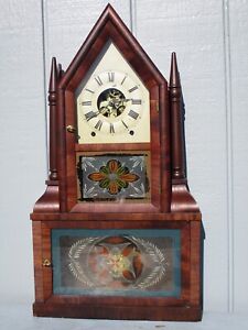 Birge & Fuller Four Candlestick Double Steeple Clock - 1847