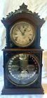 H. B. Horton's Ithaca Calendar Parlor Clock. Walnut with Ebonized Accents. 20.5"