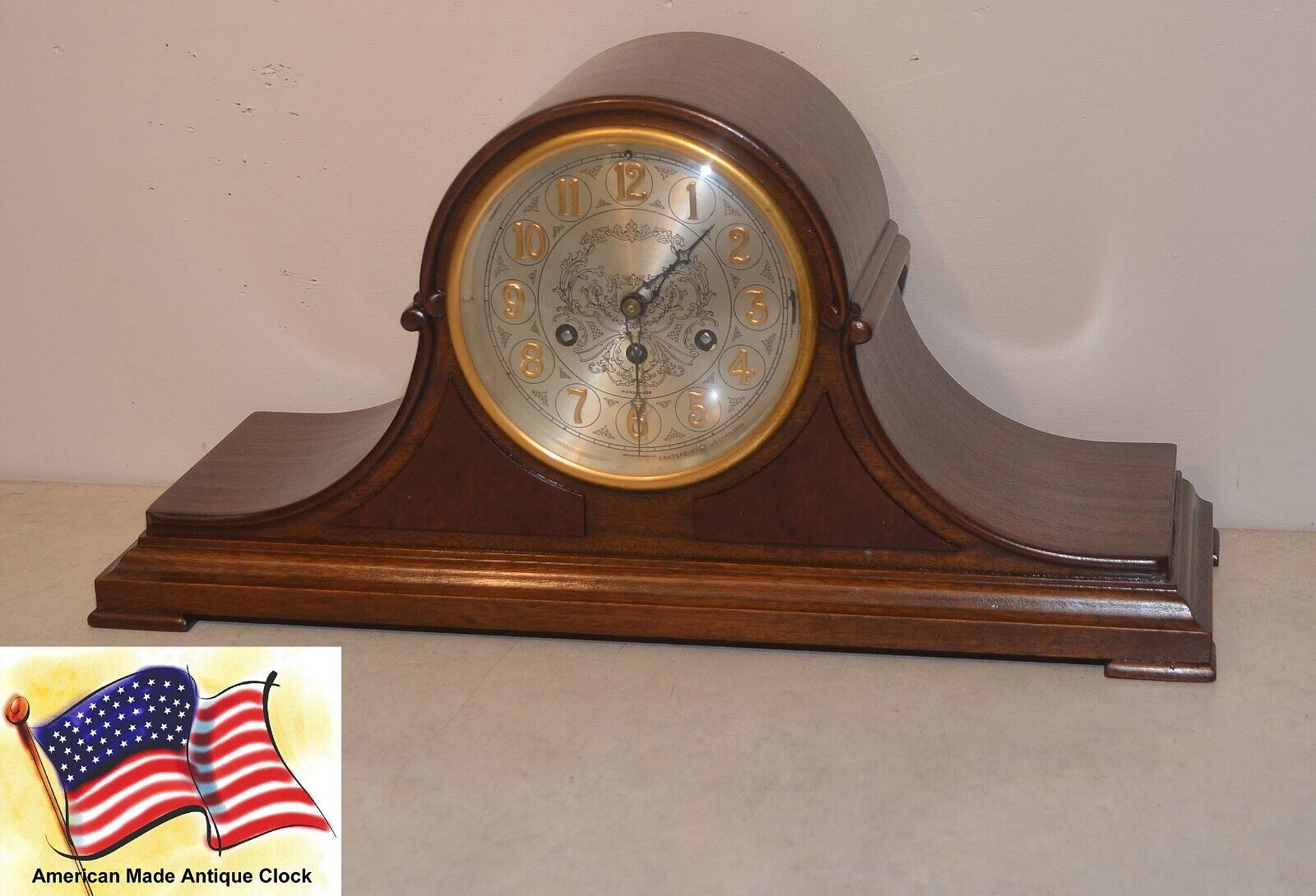 RARE RESTORED HERSCHEDE MODEL 10 1920 ANTIQUE CANTERBURY WESTMINSTER CHIME CLOCK
