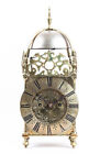 Double chain fusee signed English lantern clock Victorian conversion case @ 1670