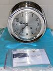 NEW RARE Tiffany & Co. Large Ship's Bell Clock Nickel Chelsea Clock Company NIB!