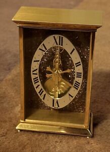 Jaeger LeCoultre Table Clock 8 Day Baguette Inline Movement Ref 538 RUNS