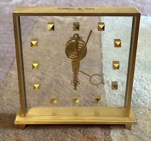 Vintage Jaeger LeCoultre Skeleton Inline Baguette 8-Day RUNS [CLEAN] Monogrammed