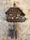 7 Days Large Germany Black Forest Strike Swiss Musical Cuckoo Clock,3 Weights