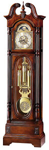 Howard Miller Stewart Floor Clock 610948 Windsor Cherry Grandfather Timepiece