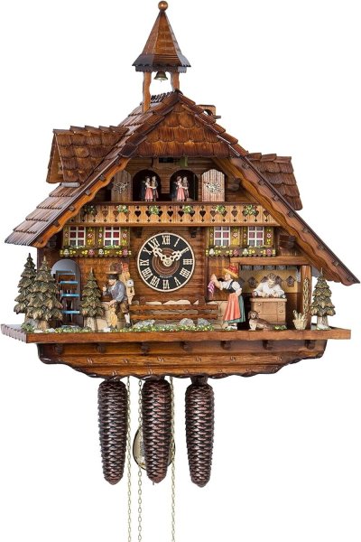 HONES 8 Day Musical Clockmaker - Zinnbach Lodge Cuckoo Clock