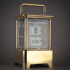 ??  1905 GERMAN ANTIQUE PLATO FLIP MYSTERY DESK CARRIAGE BRASS JUNGHANS CLOCK