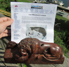 VINTAGE ORIGINAL 1792 DYING LION MONUMENT, WOOD CARVING LUCERNE FRANCE
