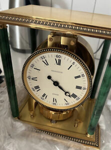 Jaeger Lecoultre, Atmos Vendome with Marbled Columns, Manufacted in 1972 Vintage